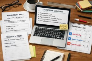 Australian university coursework assessment guidelines and deadlines