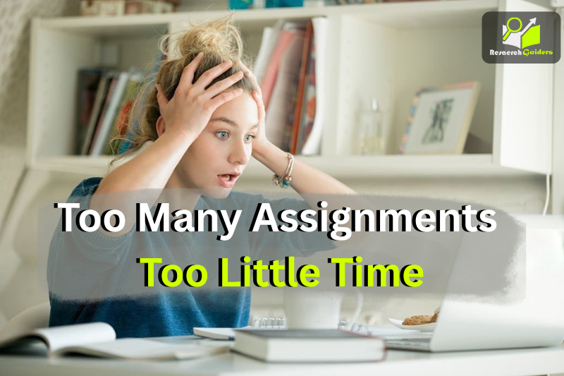 student overwhelmed with assignments